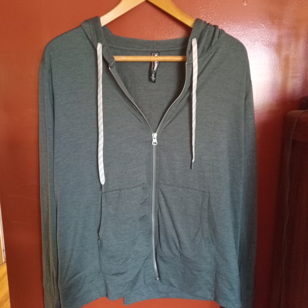 Men's Forest Green Zip-Up Hoodie by [Brand]